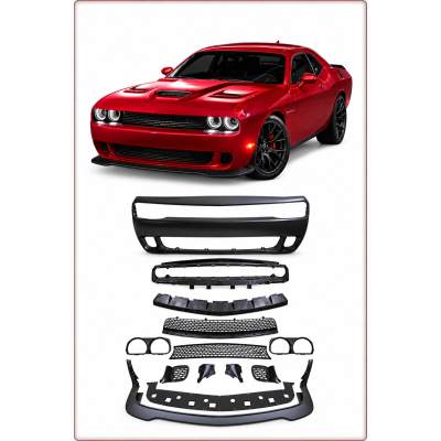 PARAURTI ANTERIORE COMPLETO PER DODGE CHALLENGER 2015 - 2024 STILE SRT HELLCAT
