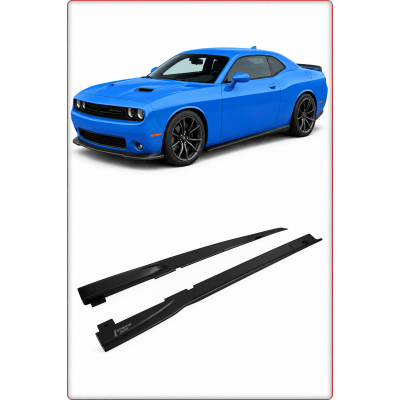 MINIGONNE LATERALI PER DODGE CHALLENGER 2015 - 2023 V3 STILE TUNING / TÜV