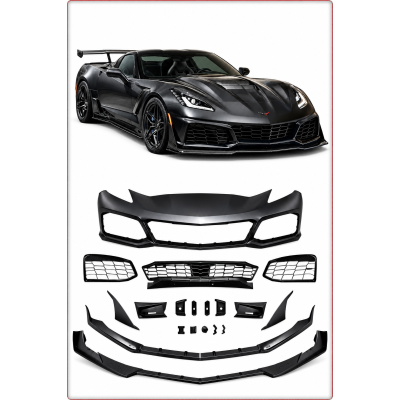 PARAURTI ANTERIORE COMPLETO PER CHEVROLET CORVETTE C7 2014 - 2019 STILE ZR1