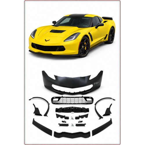 PARAURTI ANTERIORE COMPLETO – CHEVROLET CORVETTE 2014–2019 Z06 STAGE3 STILE
