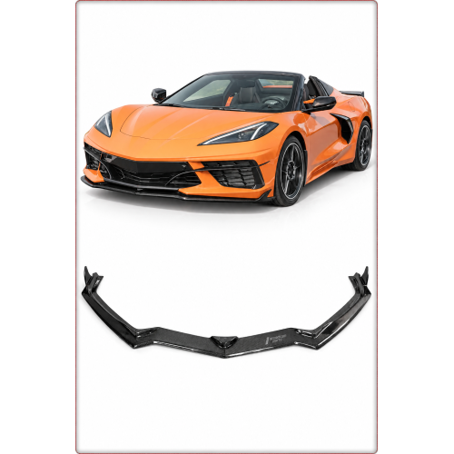 SPOILER AVANT / CHIN SPOILER – CHEVROLET CORVETTE 2020–2026 100% CARBONE