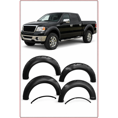 ÉLARGISSEUR D'AILE AVANT ARRIERE – FORD F-150 2009–2014 NOIR MAT