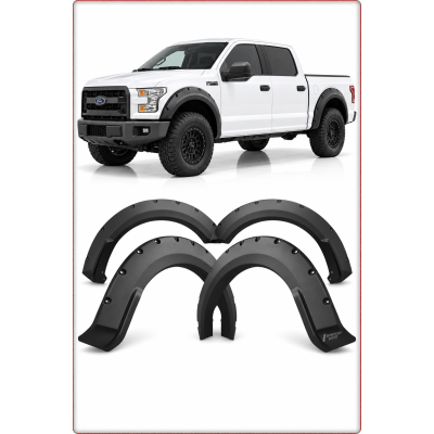 ÉLARGISSEUR D'AILE AVANT ARRIERE – FORD F-150 2015–2017 NOIR MAT