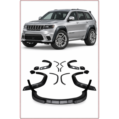 KOTFLüGELVERBREITERUNGSSATZ FRONTSPOILERLIPPE FÜR JEEP GRAND CHEROKEE 2014-