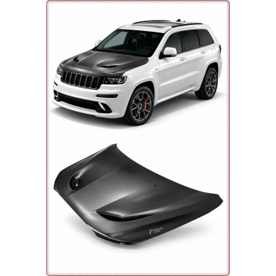 CAPOT MOTEUR ALUMINIUM POUR JEEP GRAND CHEROKEE 2014 - 2021 TRACKHAWK SRT STYLE