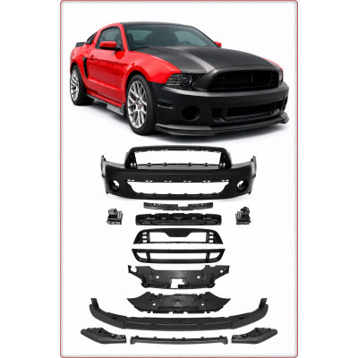 PARAURTI ANTERIORE COMPLETO PER FORD MUSTANG 2010 - 2014 STILE GT500 / TÜV