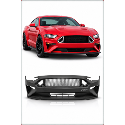 PARAURTI ANTERIORE COMPLETO PER FORD MUSTANG 2018 - 2023 RTR CON LED STILE