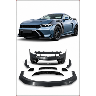 PARAURTI ANTERIORE COMPLETO CON LED PER FORD MUSTANG 2023 - 2026 GDT STILE