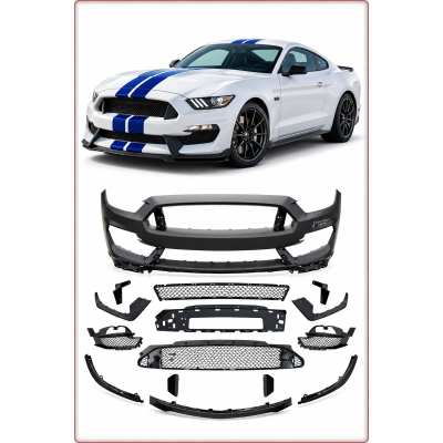 PARAURTI ANTERIORE COMPLETO PER FORD MUSTANG 2015 - 2017 STILE GT350 / TÜV