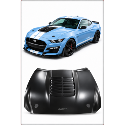 CAPOT MOTEUR EN ALUMINIUM POUR FORD MUSTANG 2015 2016 2017 STYLE SHELBY GT500