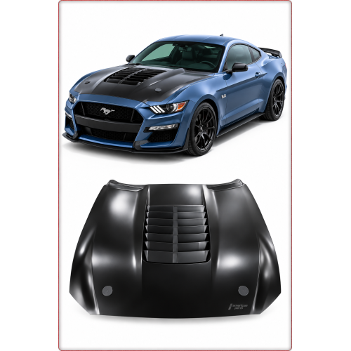 CAPOT MOTEUR ALUMINIUM – FORD MUSTANG 2018–2023 GT500 STYLE