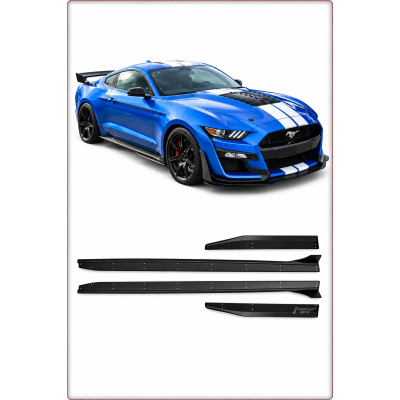 SEITENSCHWELLER FÜR FORD MUSTANG 2015 - 2023 GT500 STIL / TÜV