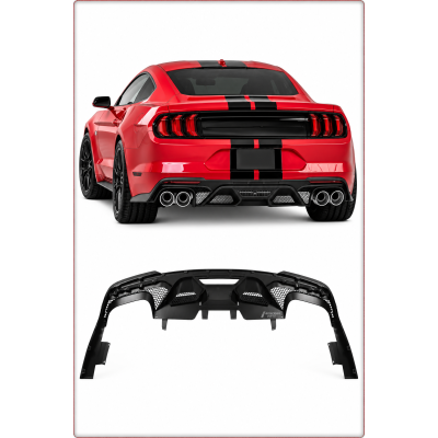 DIFFUSEUR / DIFFUSEUR ARRIÈRE POUR FORD MUSTANG 2024 - 2026 DARK HORSE STYLE