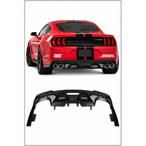 DIFFUSEUR / DIFFUSEUR ARRIÈRE POUR FORD MUSTANG 2024 - 2026 DARK HORSE STYLE