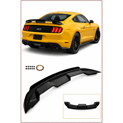 SPOILER ARRIÈRE + Gurney Flap POUR FORD MUSTANG 2015 - 2023 GT500 STYLE