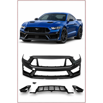 PARAURTI ANTERIORE COMPLETO PER FORD MUSTANG 2015 - 2017 STILE DARK HORSE / TÜV