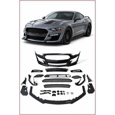PARAURTI ANTERIORE COMPLETO PER FORD MUSTANG 2015 - 2017 STILE GT500 / LUCIDO