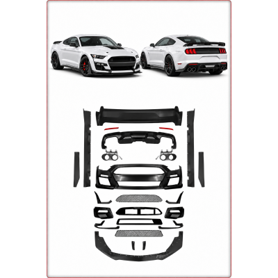 PARAURTI ANTERIORE E POSTERIORE CON MINIGONNE LATERALI PER FORD MUSTANG 2018 - 2...