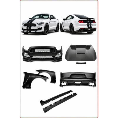 1:1 BODY KIT — PARAURTI E COFANO PER FORD MUSTANG 2018 - 2023 STILE GT350