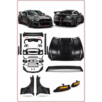1:1 BODY KIT — PARAURTI E COFANO PER FORD MUSTANG 2015 - 2017 STILE SHELBY