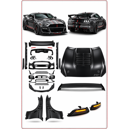 1:1 BODY KIT — PARAURTI E COFANO PER FORD MUSTANG 2015 - 2017 STILE SHELBY