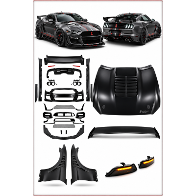 1:1 BODY KIT — PARAURTI E COFANO PER FORD MUSTANG 2018 - 2023 STILE SHELBY
