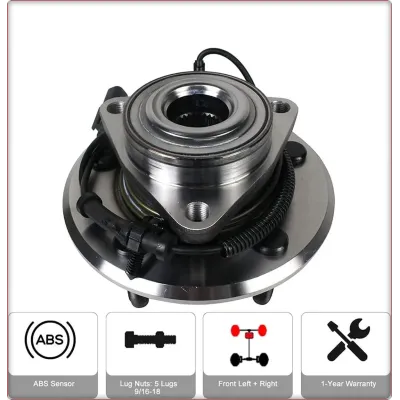 MOZZO RUOTA CON CUSCINETTO ANTERIORE PER DODGE RAM 1500 2009 - 2011 2WD 4WD CON ...