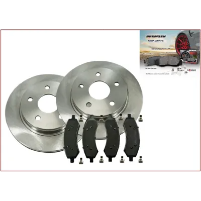 2X DISCHI FRENO + PASTIGLIE FRENO ANTERIORI PER DODGE RAM 1500 2006 - 2024 DS