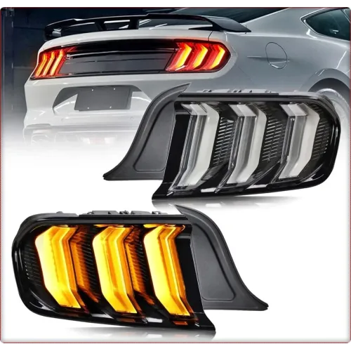 2X FANALI POSTERIORI PER FORD MUSTANG 2015 - 2023 LED SMOKE NERO / EU