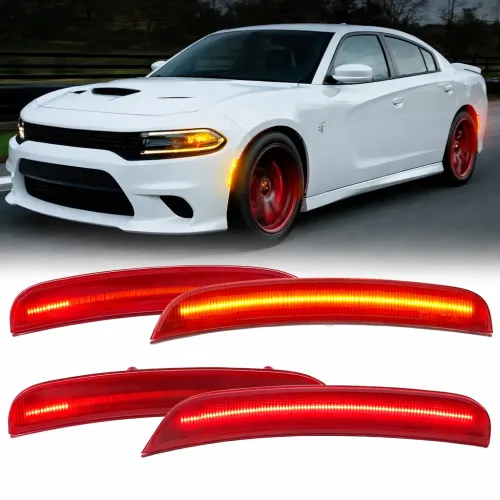 PODWÓJNE ŚWIATŁA OBRYSOWE LED ZDERZAKA PRZEDNIEGO DO DODGE CHARGER 2015 - 2023