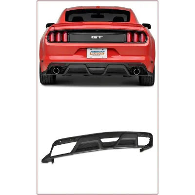 DIFFUSORE POSTERIORE PER FORD MUSTANG 2015 - 2017 STILE GT350