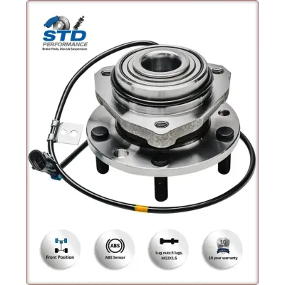 WHEEL HUB WITH BEARING FRONT FOR CHEVROLET BLAZER GMC JIMMY 1997 - 2005 4WD