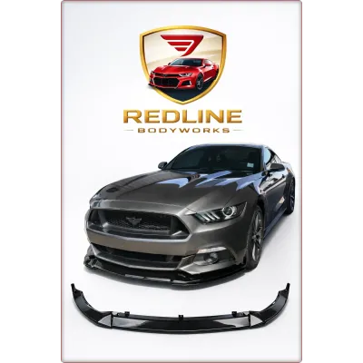 SPOILER INFERIORE ANTERIORE PER FORD MUSTANG 2015 - 2017 NERO LUCIDO