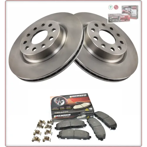 2X TARCZE HAMULCOWE + KLOCKI HAMULCOWE NA PRZÓD DO JEEP WRANGLER 2018 - 2026 2.0L 330MM