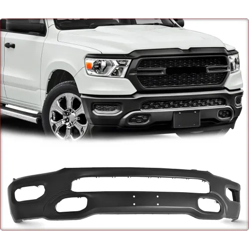 STEEL FRONT BUMPER FOR DODGE RAM 1500 DT 2019 - 2025 BLACK