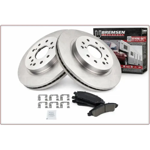 2X TARCZE HAMULCOWE + KLOCKI HAMULCOWE PRZEDNIE DO CHEVROLET TAHOE GMC YUKON 2007 - 2020