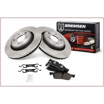 2X DISCHI E PASTIGLIE FRENO ANTERIORI PER DODGE DURANGO 2011 - 2023