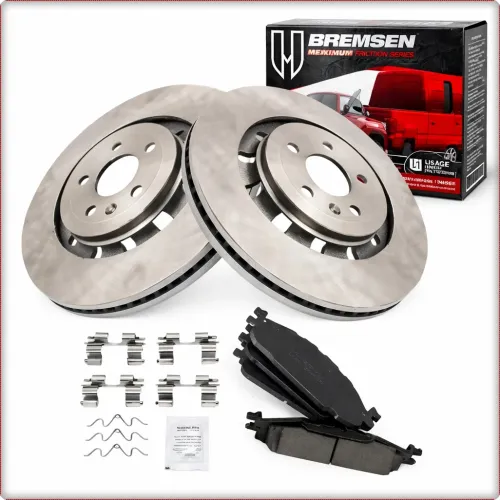 2X TARCZE HAMULCOWE + KLOCKI HAMULCOWE NA PRZÓD DO FORD EXPLORER FLEX TAURUS 2013 - 2019