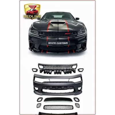 PARAURTI ANTERIORE COMPLETO PER DODGE CHARGER 2015 - 2023 SRT8 HELLCAT 2019+ STI...