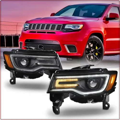 2x PHARES PRINCIPAUX POUR JEEP GRAND CHEROKEE 2017 - 2021 BI-XENON