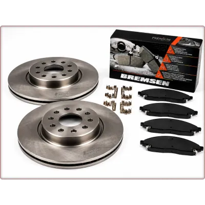 2X DISCHI FRENO + PASTIGLIE FRENO ANTERIORI PER JEEP GRAND CHEROKEE 2021 - 2026 ...