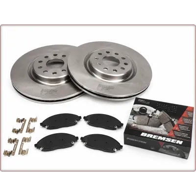 2X DISCHI FRENO + PASTIGLIE FRENO ANTERIORI PER JEEP GRAND CHEROKEE 2021 - 2026 ...
