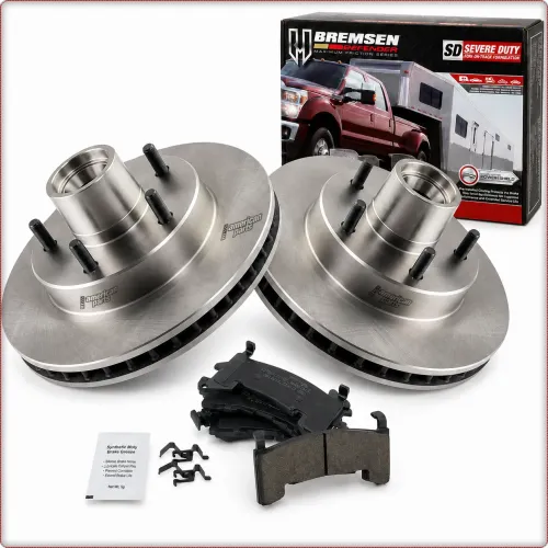 2X TARCZE HAMULCOWE + KLOCKI HAMULCOWE NA PRZÓD DO CHEVROLET CAMARO S10 BLAZER 1982 - 1995
