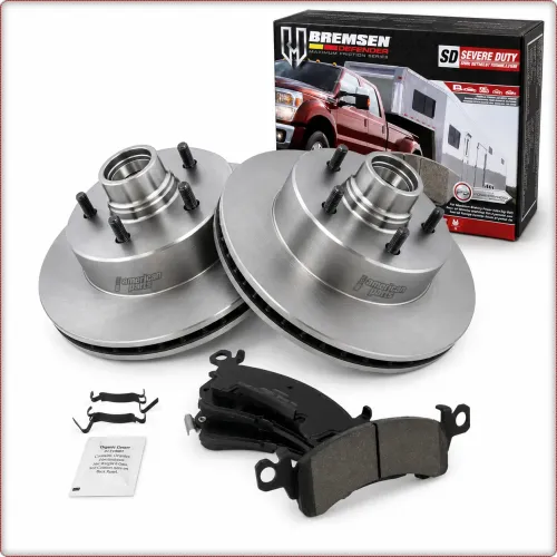 2X TARCZE HAMULCOWE + KLOCKI HAMULCOWE NA PRZÓD DO CHEVROLET ASTRO GMC SAFARI 1990 - 2002