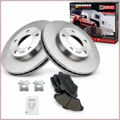 2X DISCHI FRENO + PASTIGLIE FRENO ANTERIORI PER FORD MUSTANG 1994 - 2004