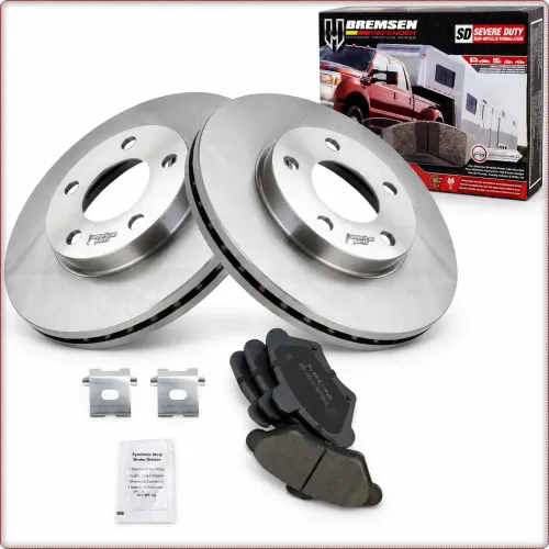 2X TARCZE HAMULCOWE + KLOCKI HAMULCOWE NA PRZÓD DO FORD MUSTANG 1994 - 2004