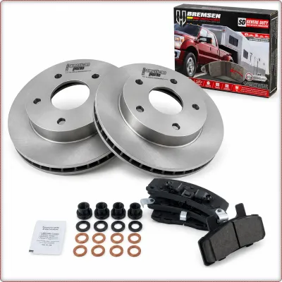 2X DISCHI FRENO + PASTIGLIE FRENO ANTERIORI PER DODGE RAM 1500 1994 - 1999 4WD