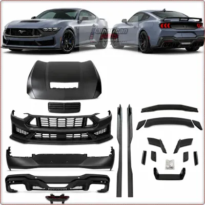 1:1 BODY KIT — PARAURTI E COFANO PER FORD MUSTANG 2024 - 2026 STILE DARK HORSE