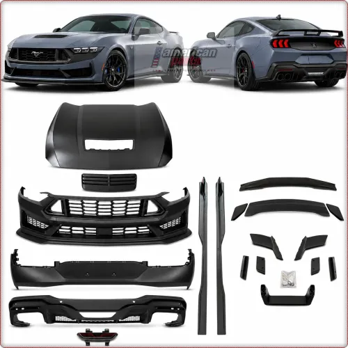 1:1 BODY KIT — PARAURTI E COFANO PER FORD MUSTANG 2024 - 2026 STILE DARK HORSE
