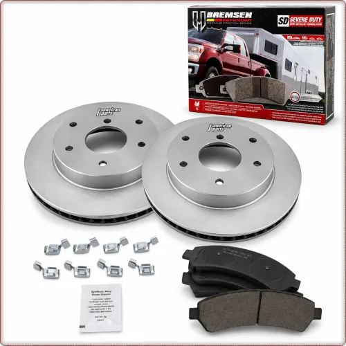 2X DISCHI FRENO + PASTIGLIE FRENO ANTERIORI PER CHEVROLET BLAZER GMC JIMMY 1999 - 2005